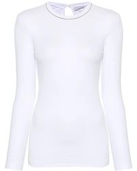 Brunello Cucinelli - Cotton Long Sleeves T-Shirt - Lyst
