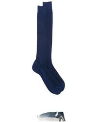 ANT45 - Menfi Long Ribbed-Knit Socks - Lyst