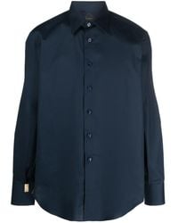 Billionaire - Logo-Embroidered Cotton Shirt - Lyst