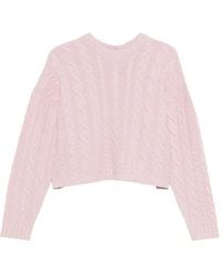 3311 - Cable-Knit Open-Back Sweater - Lyst