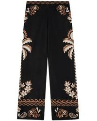 Alanui - Island Roots Foulard Jacquard-Knit Trousers - Lyst