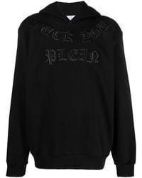 Philipp Plein - Gothic Plein Logo-Embroidered Hoodie - Lyst
