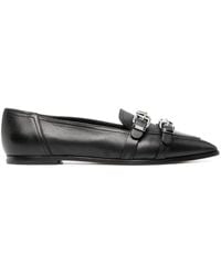 Agl Attilio Giusti Leombruni - Buckle-detail Pointed-top Loafers - Lyst