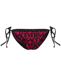Versace - Logo-print Bikini Bottoms - Lyst