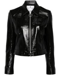 Courreges - Iconic Zipped Vinyl Jacket - Lyst