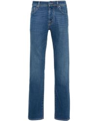 Jacob Cohen - Bard Mid-Rise Slim-Fit Jeans - Lyst