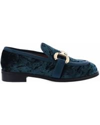 Paris Punk - Velvet Horsebit Loafers - Lyst