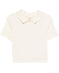 KHAITE - Jasna Silk Polo Shirt - Lyst