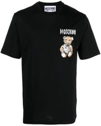Moschino - T-shirt en coton à imprimé Teddy Bear - Lyst