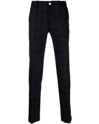 Jacob Cohen - Plaid-check Wool-blend Tapered Trousers - Lyst