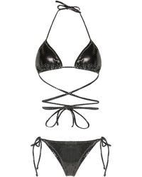 Reina Olga - Miami Lamé-detailed Bikini Set - Lyst