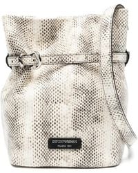 Emporio Armani - Leather Bucket Bag - Lyst