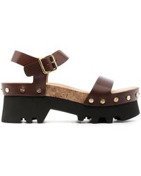 Chloé - Owena Leather Sandals - Lyst