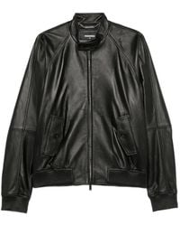 DSquared² - Zip-Up Leather Jacket - Lyst