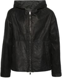 Salvatore Santoro - Hooded Leather Jacket - Lyst