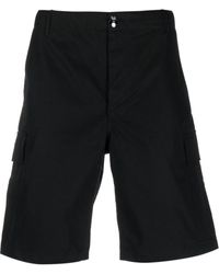 KENZO - Cotton Cargo Shorts With Logo Patch - Lyst