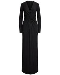 Ralph Lauren - Twist-Front V-Neck Maxi Dress - Lyst