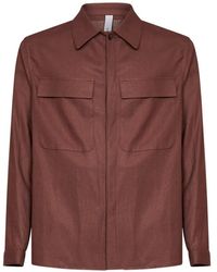 Hevò - Specchiolla Flap-Pocket Long-Sleeve Shirt - Lyst