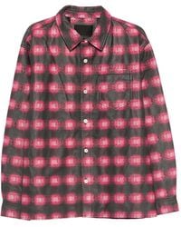 Purple Brand - Plaid Leather Jacket - Lyst