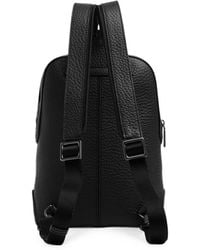 The Bridge - Pebbled Leather Backpack - Lyst