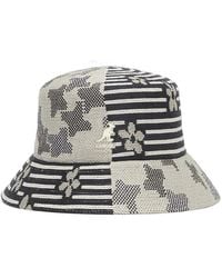 Kangol - Gestreifter Hut Mit Blumen - Lyst