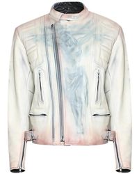 La Maskarade - Zip-Up Leather Jacket - Lyst