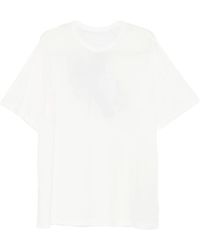 Yohji Yamamoto - T-Shirt mit Rundhalsausschnitt - Lyst