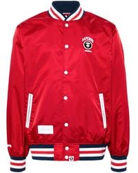 Aape By A Bathing Ape - Bomberjacke Mit Gestreiftem Detail - Lyst