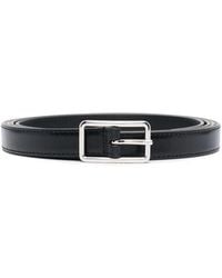 McQueen - Leather Buckle Belt - Lyst