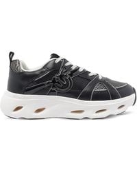 Pinko - Logo-Detail Mesh-Upper Sneakers - Lyst