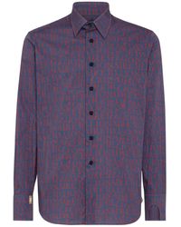 Billionaire - Logo-Print Stretch-Cotton Shirt - Lyst