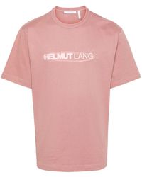 Helmut Lang - Logo-print Cotton Shirt - Lyst