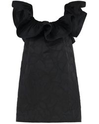 Elisabetta Franchi - Abito Corto Effetto Jacquard - Lyst