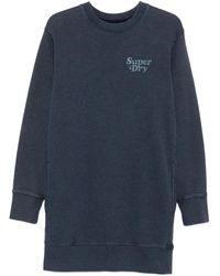 Superdry - Logo-Print Sweatshirt Dress - Lyst