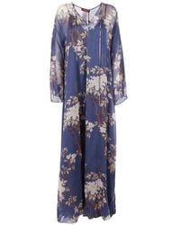 Max Mara - Floral Print Dress - Lyst