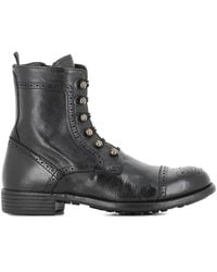 Officine Creative - Lace-Up Brogue Boots - Lyst