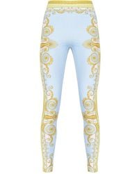 Versace - Leggings mit Barocco-Print - Lyst