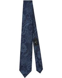 Etro - Cravate en soie à motif cachemire en jacquard - Lyst