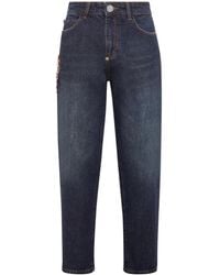 Philipp Plein - Appliqué-Detail Tapered Jeans - Lyst