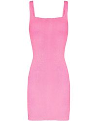 Hunza G - Fitted Knitted Tank Dress - Lyst