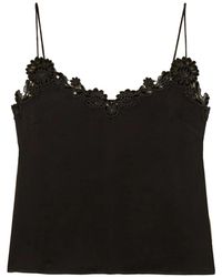 Twinset - Embroidered Satin Top - Lyst
