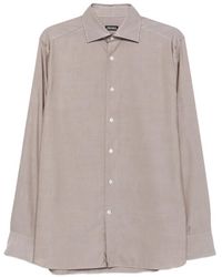 ZEGNA - Long-Sleeve Button-Up Shirt - Lyst