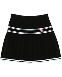 CASABLANCA - Pleated Viscose Miniskirt - Lyst