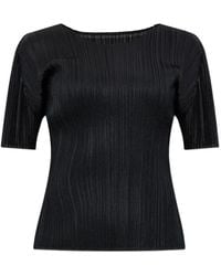 Pleats Please Issey Miyake - Pleated T-Shirt - Lyst