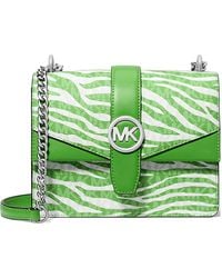 Michael Kors - Small Greenwich Zebra Flap Shoulder Bag - Lyst