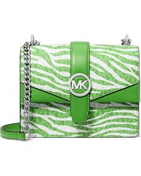 Michael Kors - Small Greenwich Zebra Flap Shoulder Bag - Lyst