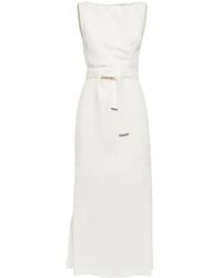 Brunello Cucinelli - Linen Long Dress - Lyst