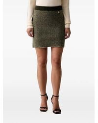 Silvian Heach - Herringbone-Knit Mini Skirt - Lyst