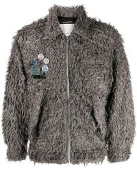 Song For The Mute - Pain-Splatter Faux-Shearling Jacket - Lyst
