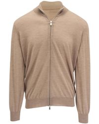 Brunello Cucinelli - Cardigan Con Zip - Lyst